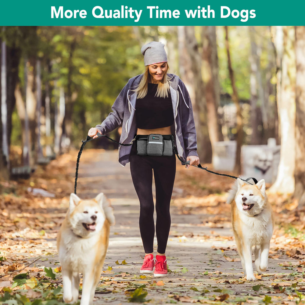 PetAmi premium hands-free dog leash adjustable waist band ensures a comfortable fit