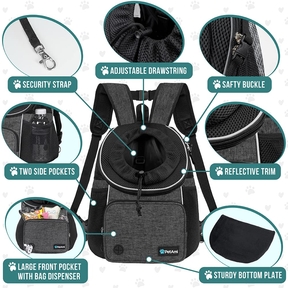 PetAmi reflective trim improves visibility during low-light outdoor activities.