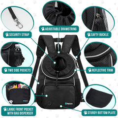 PetAmi safety features including inner buckle and reflective trim boost visibility.