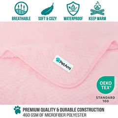PetAmi reversible waffle blanket dog blanket displaying dual-sided warmth and texture