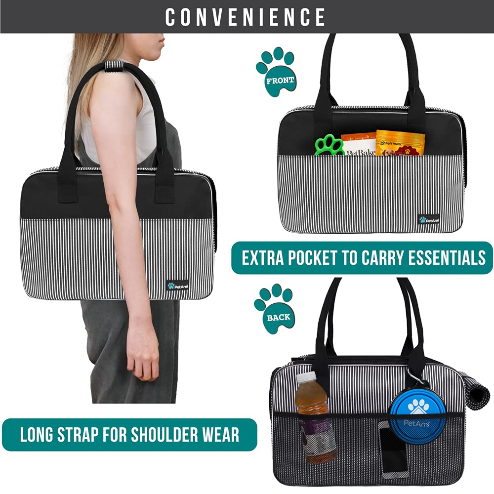 PetAmi safety buckle zippers and harness strap keep pets secure
