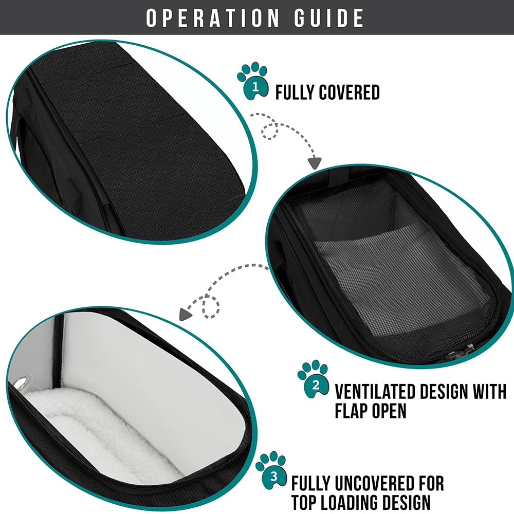 PetAmi removable sherpa bed offers a cozy resting space.