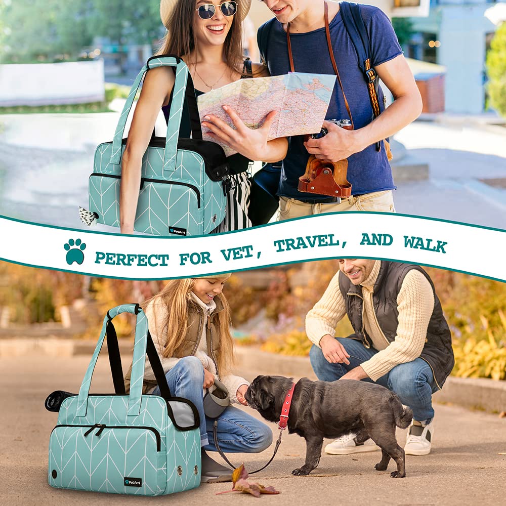 PetAmi airline-approved purse carrier ideal for air travel and vet visits