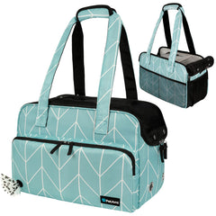 PetAmi small dog purse carrier front view showing breathable mesh for comfort on the go
