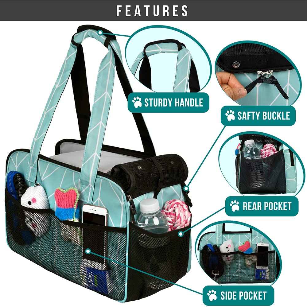 PetAmi carrier interior with sherpa bedding for cozy travel rest