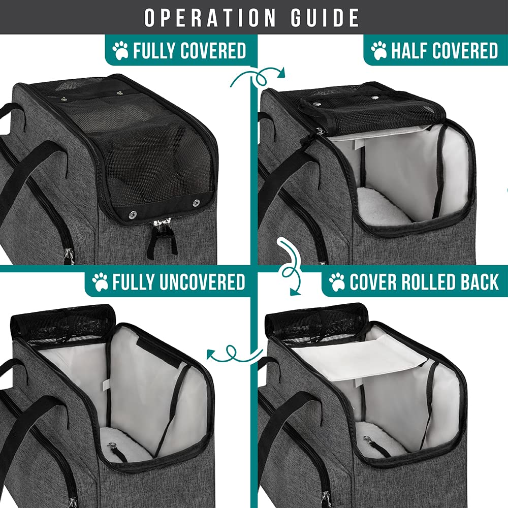 PetAmi small dog purse carrier with poop bag dispenser and pockets.