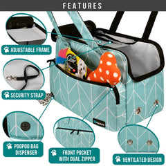PetAmi carrier top-open design for easy pet entry during outings