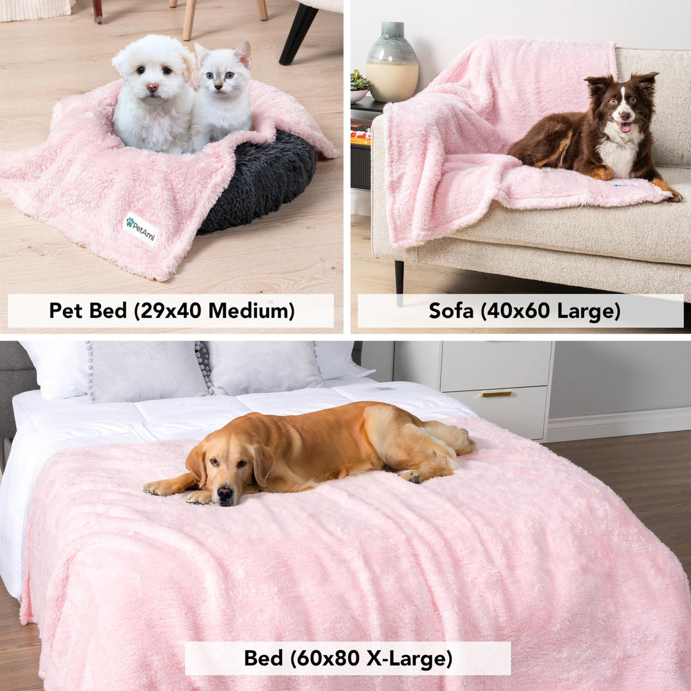 PetAmi sofa protector blanket shields furniture while pets lounge.