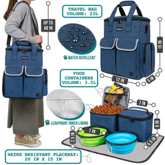 PetAmi travel bag side pocket accessories organized for quick access
