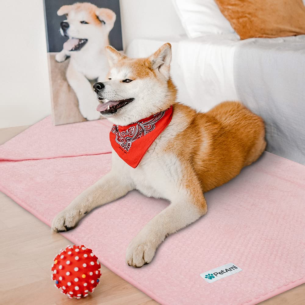 PetAmi travel-friendly dog blanket ready for car trips and hotel stays