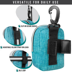 PetAmi treat pouch front zip pocket supports quick kibble during training.