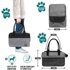 PetAmi ventilated mesh dog carrier for breathable airflow and comfort