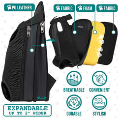 PetAmi ventilated-side-mesh demonstrates airflow for cooler rides.