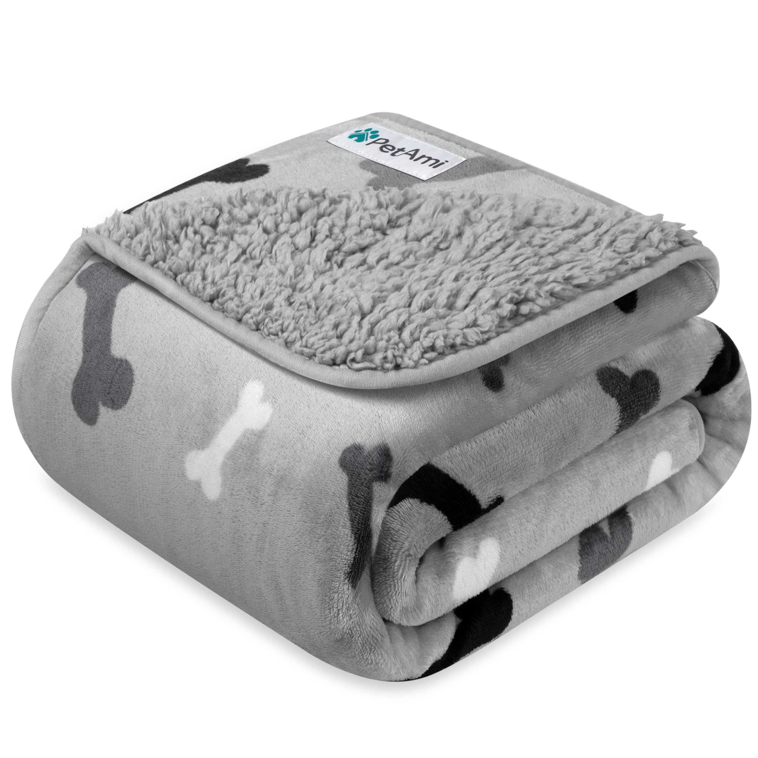 PetAmi waterproof dog blanket protects couches from spills during nap time.