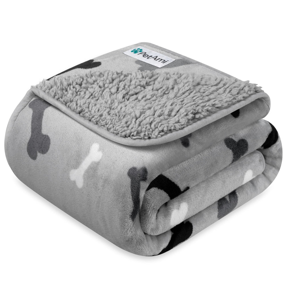 PetAmi waterproof dog blanket protects couches from spills during nap time.