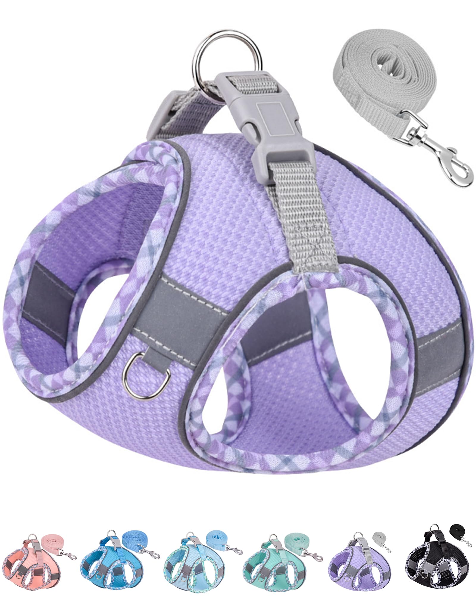 Petank dog harness with jacquard mesh for breathable comfort