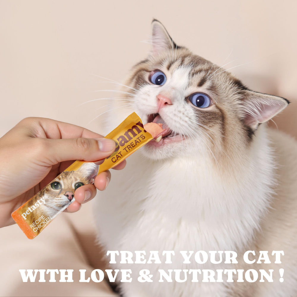 PETASTY Squeezable label emphasizes no artificial additives for clean nutrition