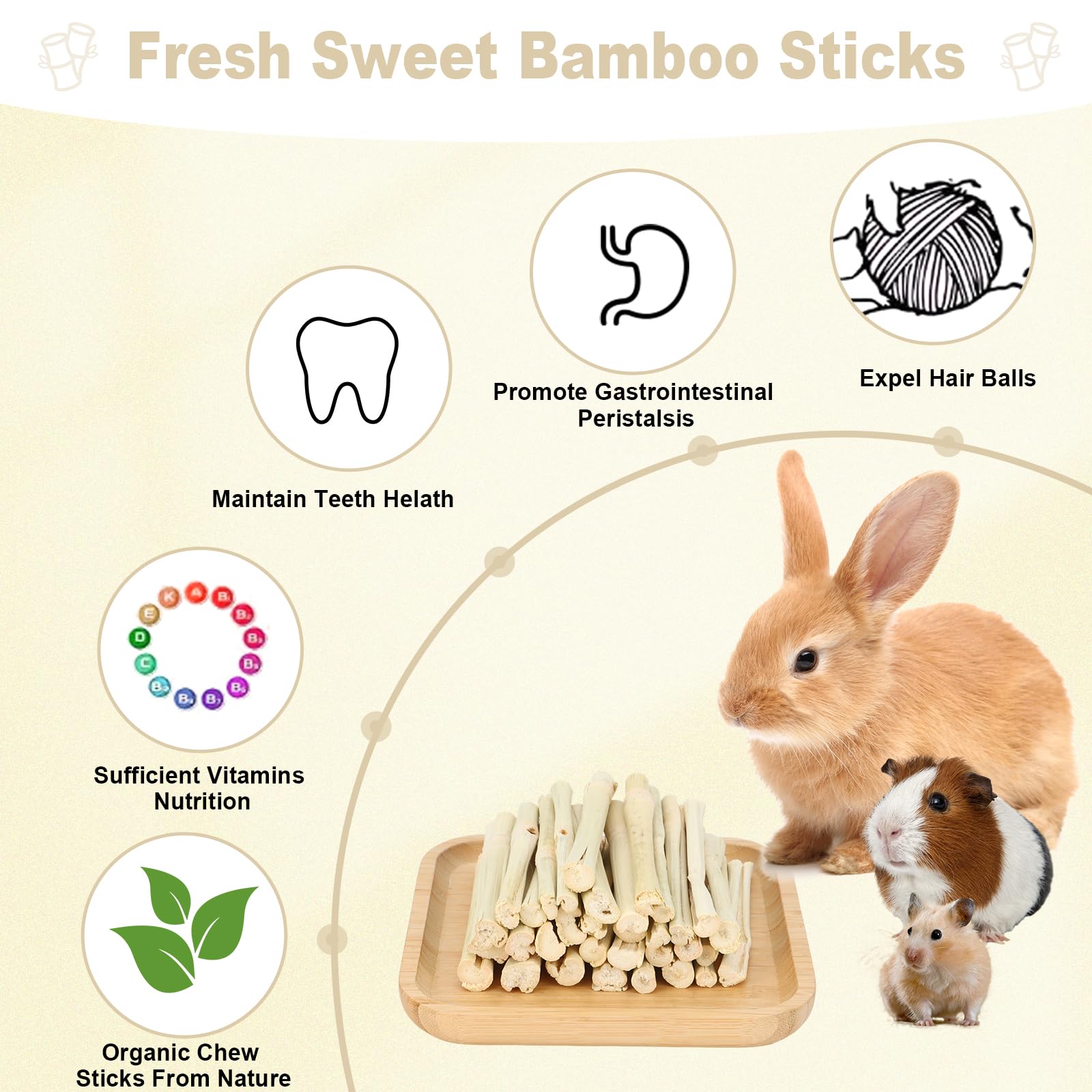 Petawi Sweet Bamboo Chew Sticks rabbit-chewing scene highlights boredom relief