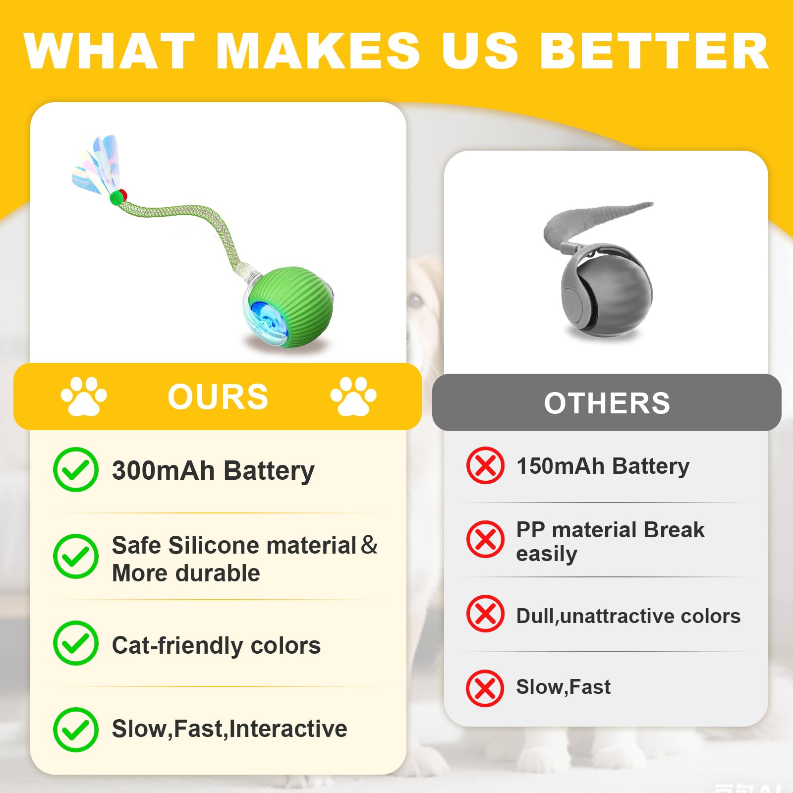 Petayouj speedy-tail-2-0 ropes attachment adds twitching action for lively play.