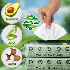 Petazy 400 wipes ear clean closeup showing gentle care
