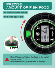 Petbank automatic fish feeder clamp-mount demonstrates versatile tank fitting for various aquariums