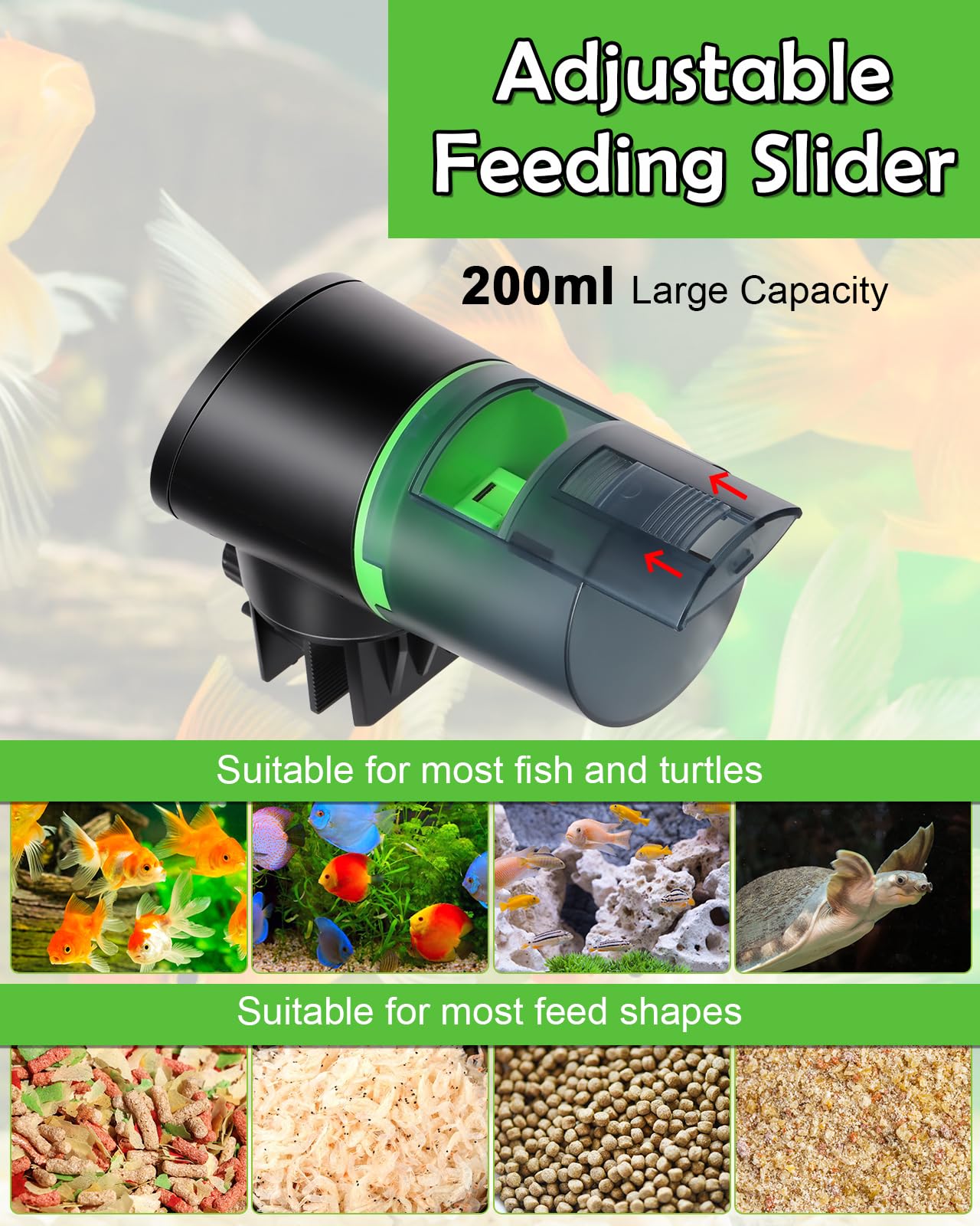 Petbank feeder with manual and programmed controls lets you tailor feeding times.