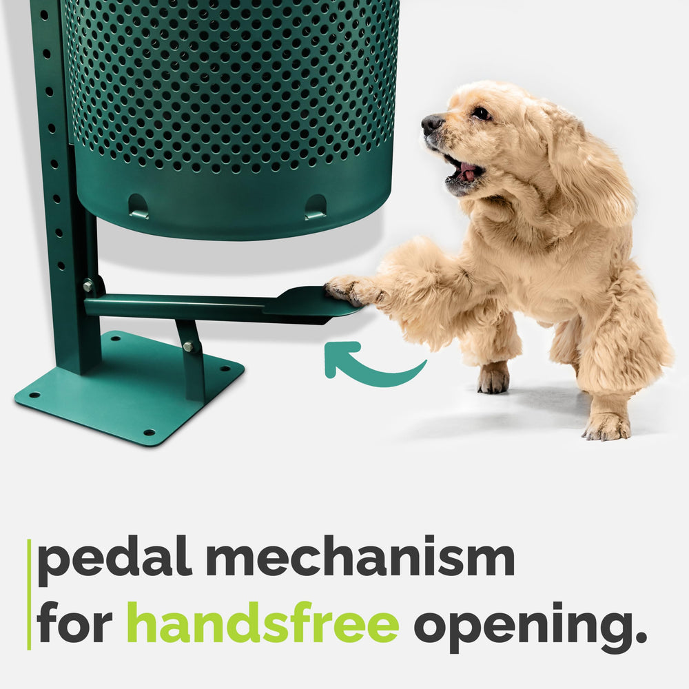 PetBar bag dispenser with large capacity for easy park and trail refills