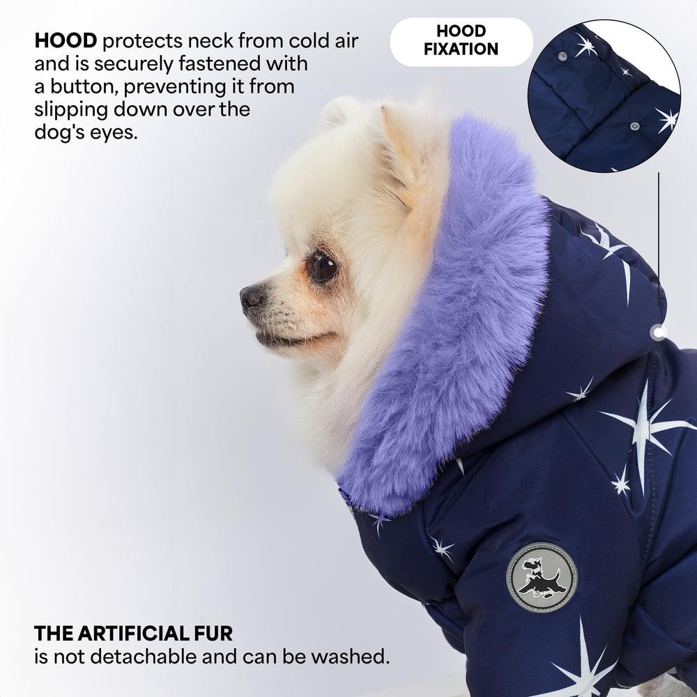 PetBaronet jacket leash hole detail for convenient walking and secure leash