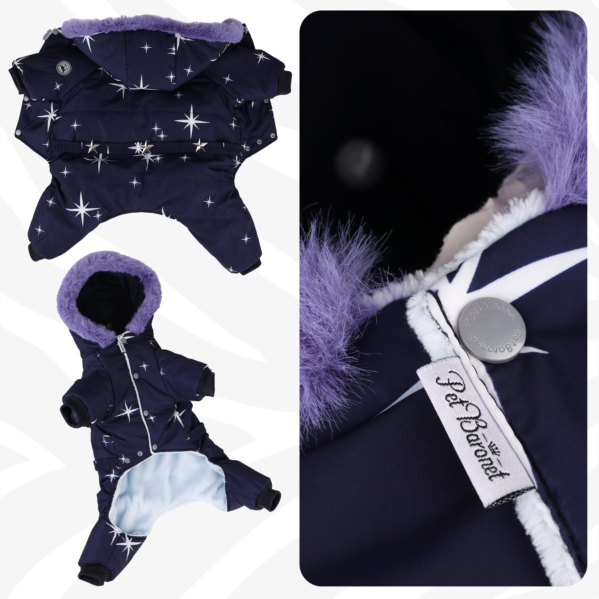 PetBaronet size guide reference helps find the perfect winter fit
