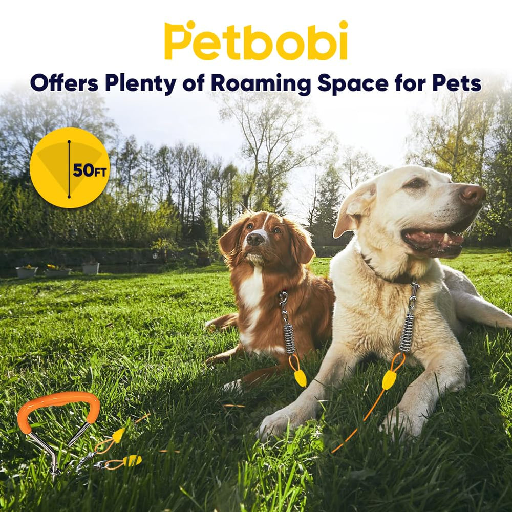 Petbobi 360-degree rotating clips prevent tangles during playtime.