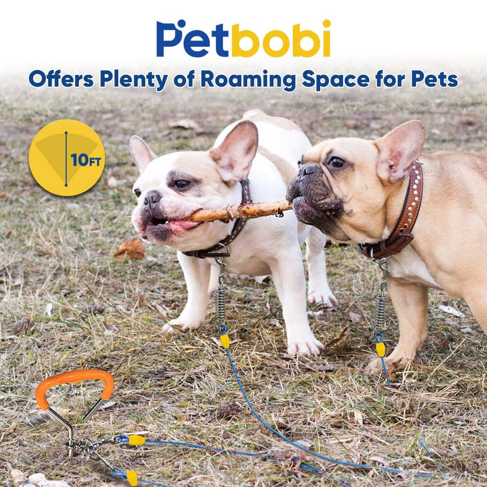 Petbobi 360-degree rotating clips prevent tangling during exploration.