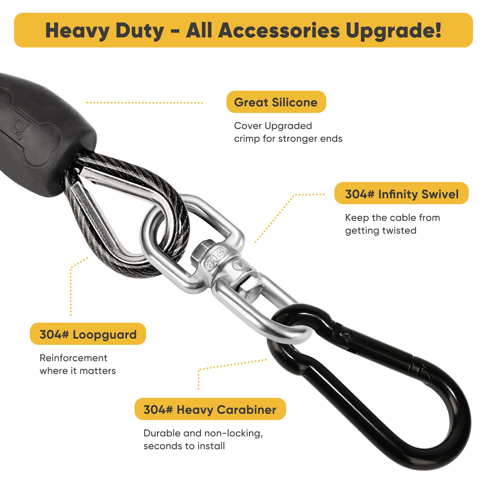 Petbobi 360-degree swivel prevents tangles during outdoor walks.