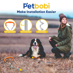 Petbobi 360-degree rotating clips prevent tangling during play