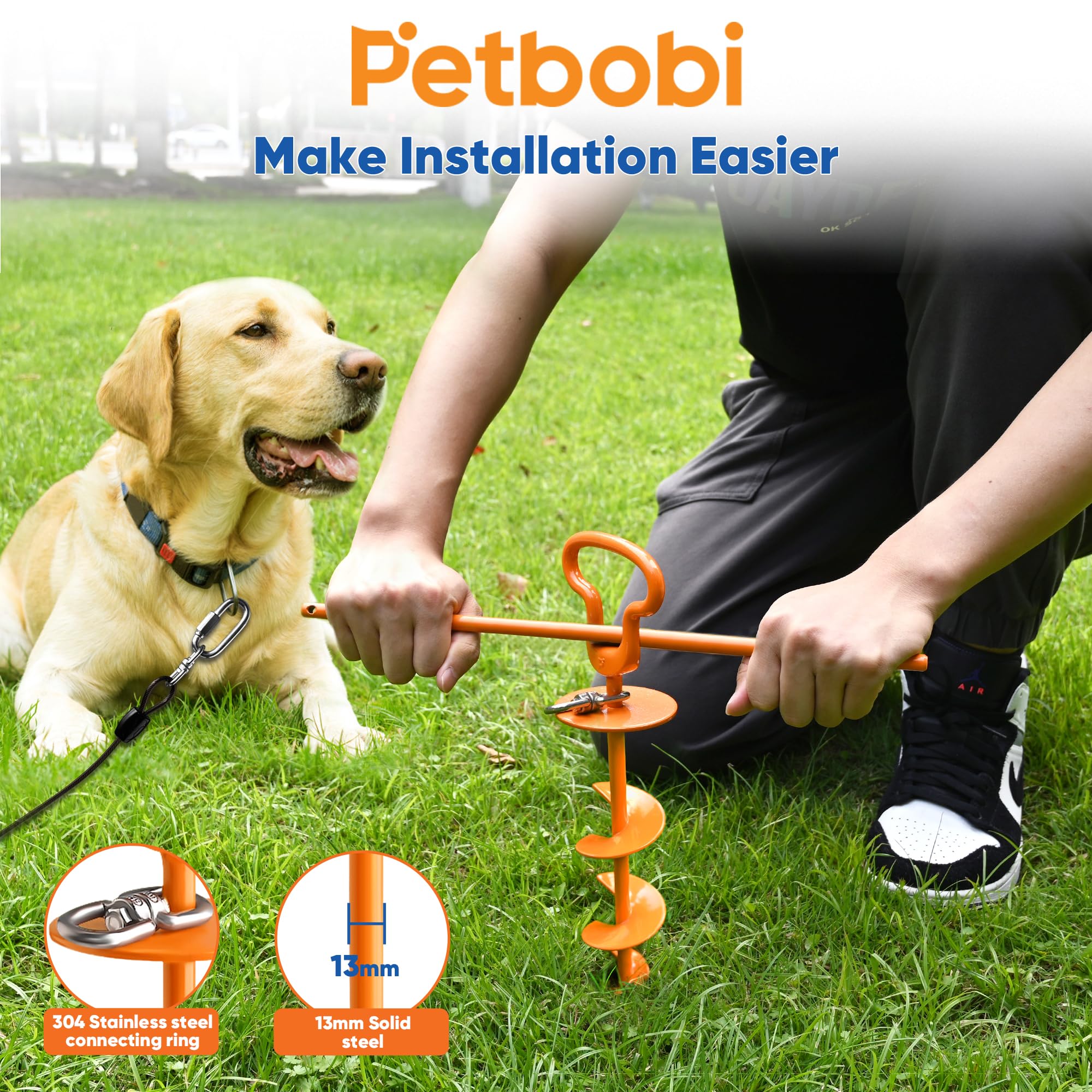 Petbobi 360 swivel clips prevent tangling during active play.