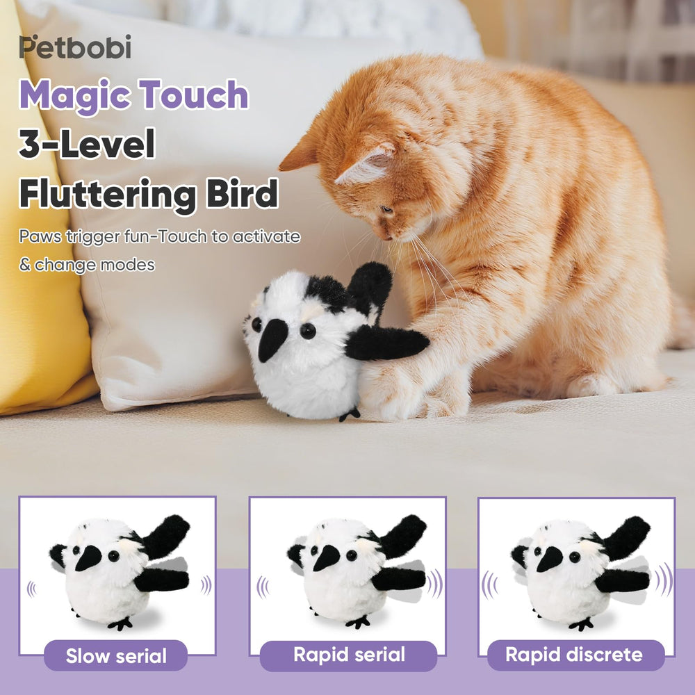 Petbobi catnip pouch inside toy boosts hunting instincts during play