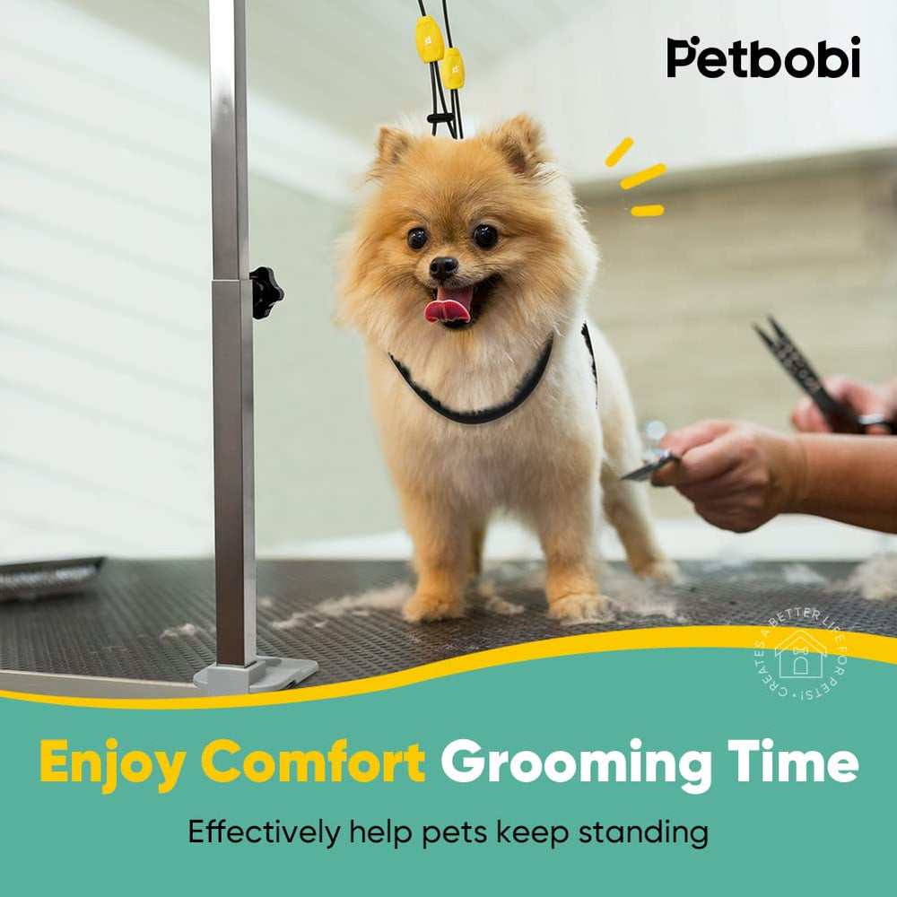 Petbobi loop-noose and accessories for safe restraint during grooming
