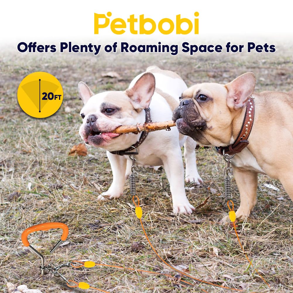 Petbobi 360-degree rotating clips prevent tangling during play