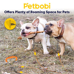 Petbobi 360-degree rotating clips prevent tangling during play