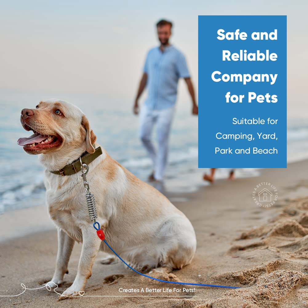 Petbobi anti-tangle design with 360° swivels to keep your dog free to roam