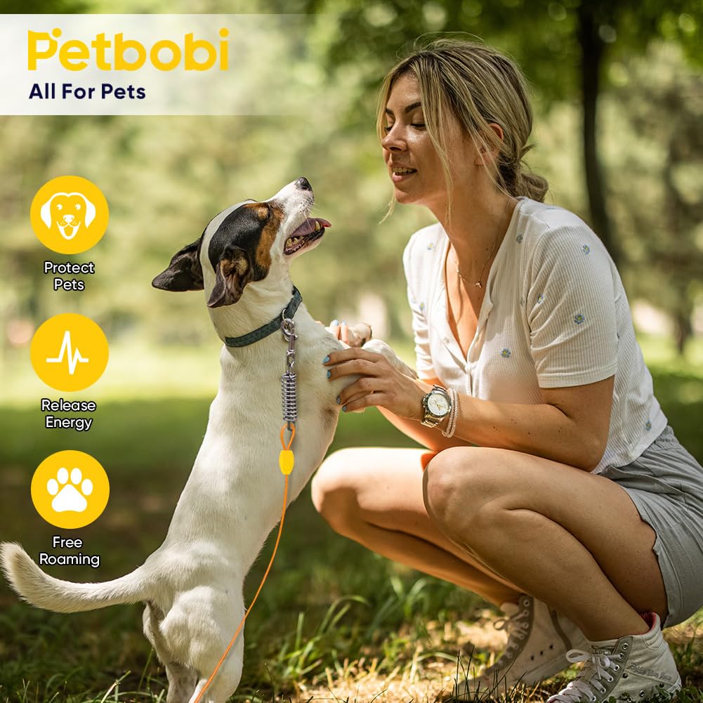 Petbobi complete pack includes 20ft leash, 16-inch stake, and storage case