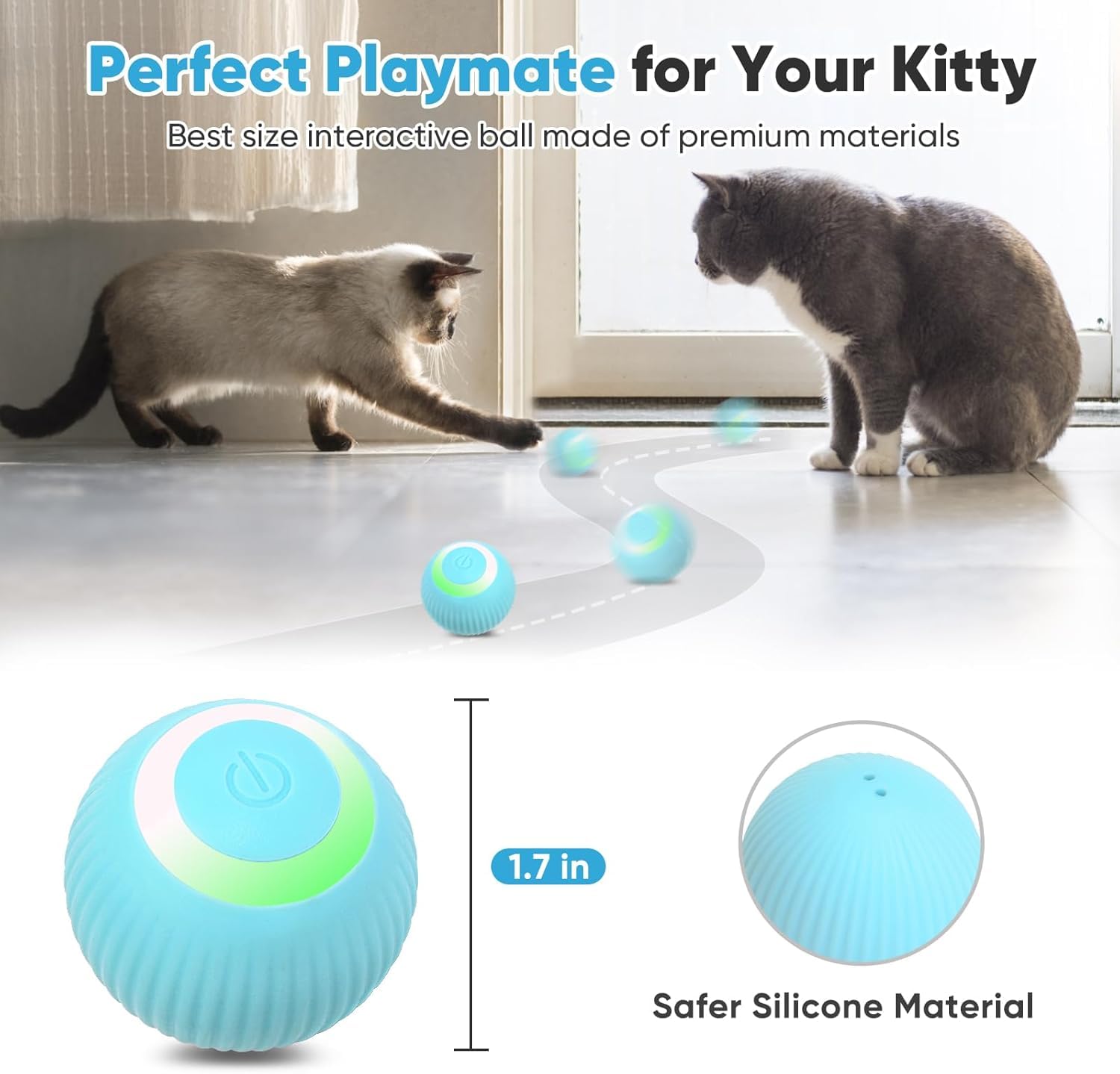 Petbobi durable ABS shell stands up to curious paws and energetic sessions.