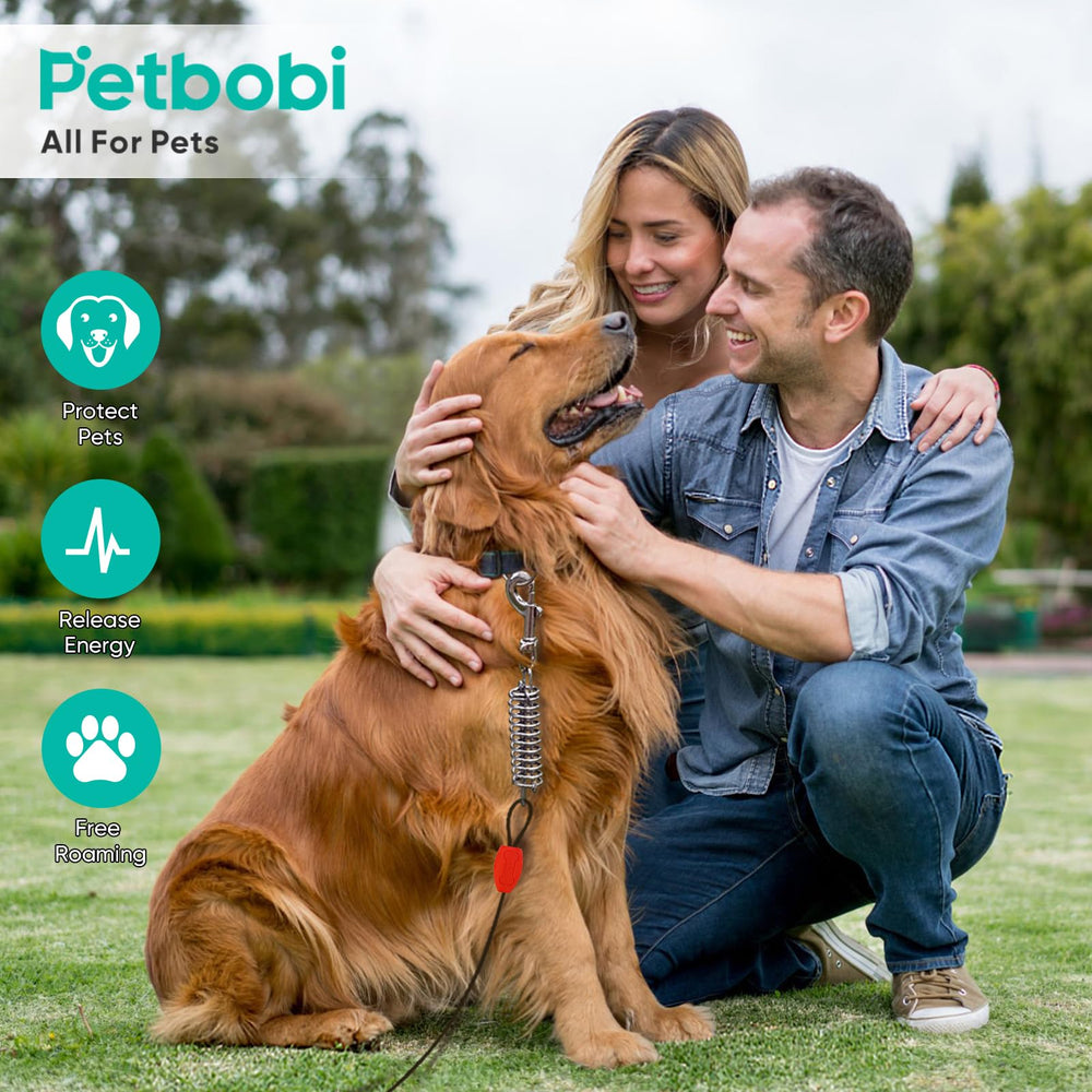 Petbobi easy-install stake with orange handle simplifies ground setup