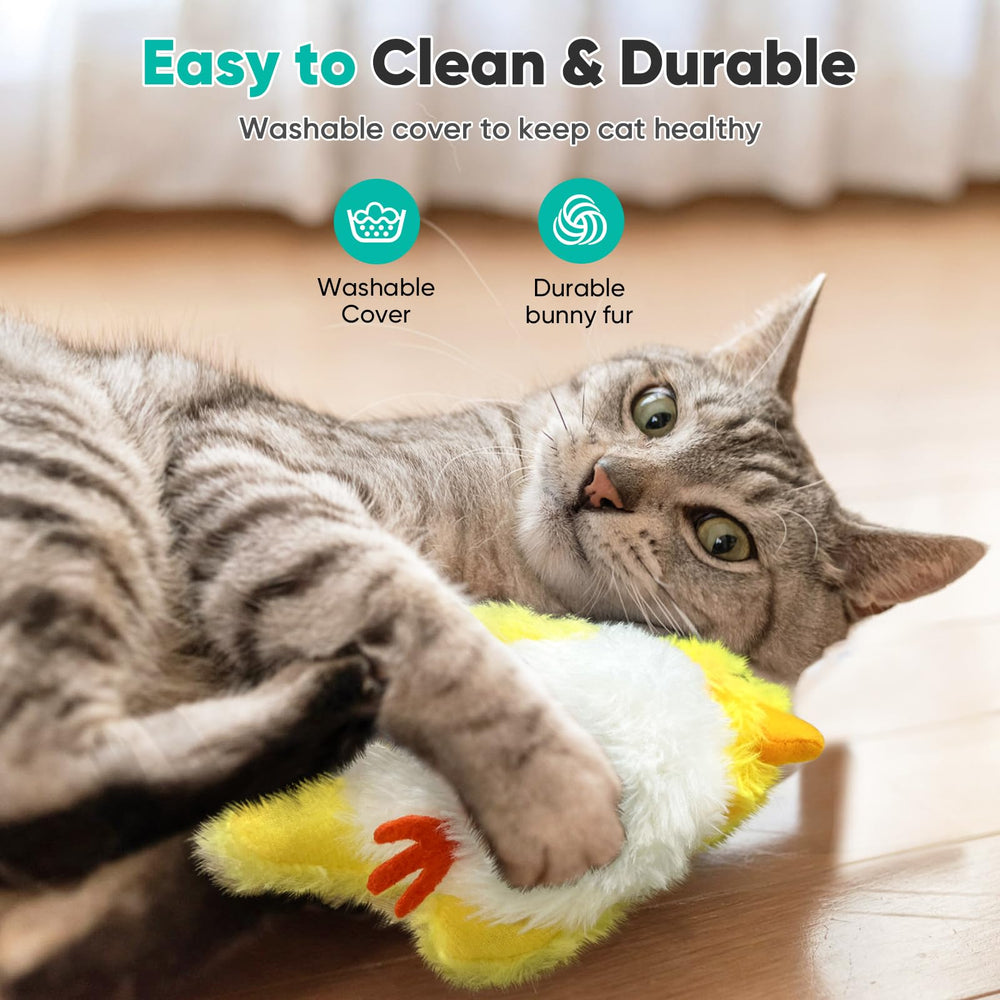 Petbobi Flapping Bird recharge-port—USB-C convenience keeps playtime ready for longer sessions.