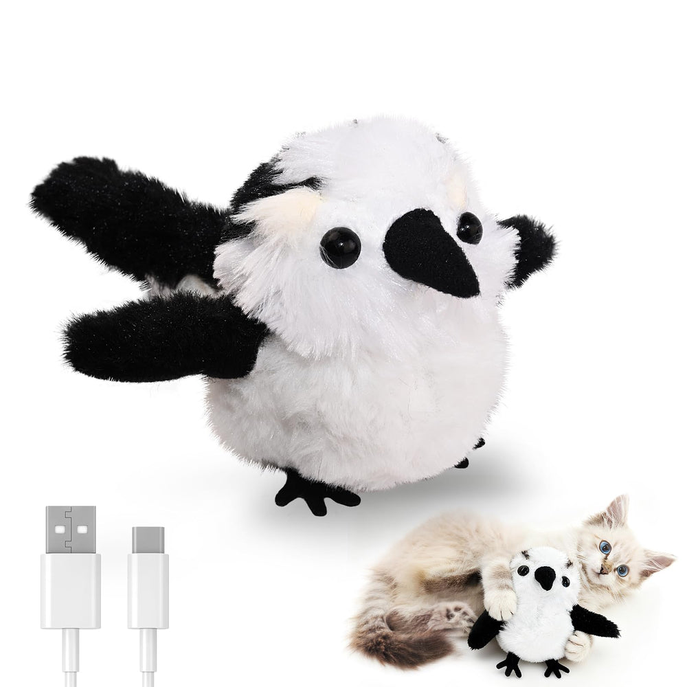 Petbobi flapping bird toy wings in action for engaging indoor play