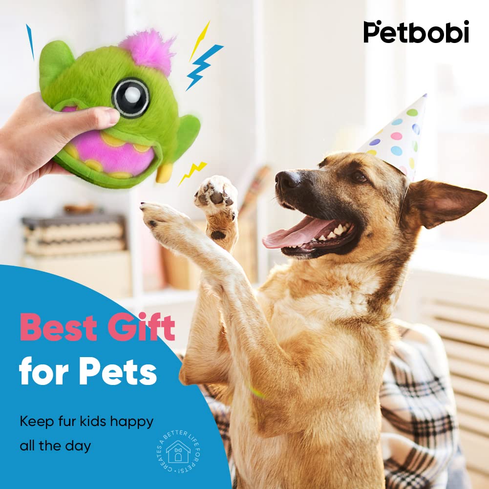 Petbobi Monster Active Ball battery-access shot showing quick battery swap