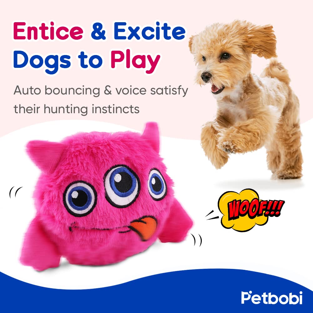 Petbobi Monster Active Ball battery compartment open for quick battery change.