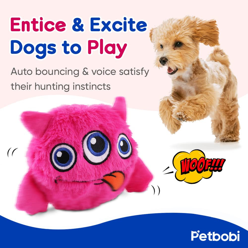 Petbobi Monster Active Ball battery compartment open for quick battery change.