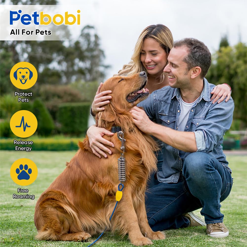 Petbobi outdoor roaming setup showing the full kit for yard use