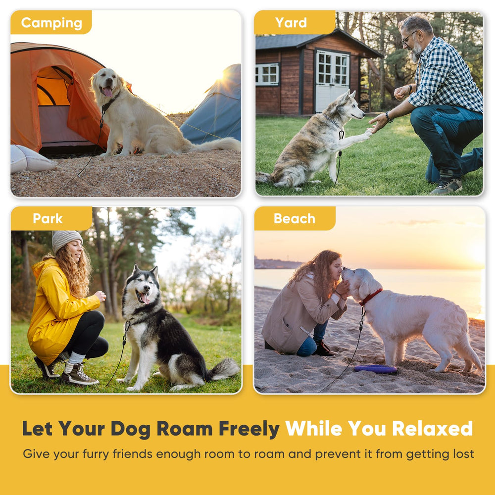 Petbobi outdoor yard and camping use keeps large dogs secure.
