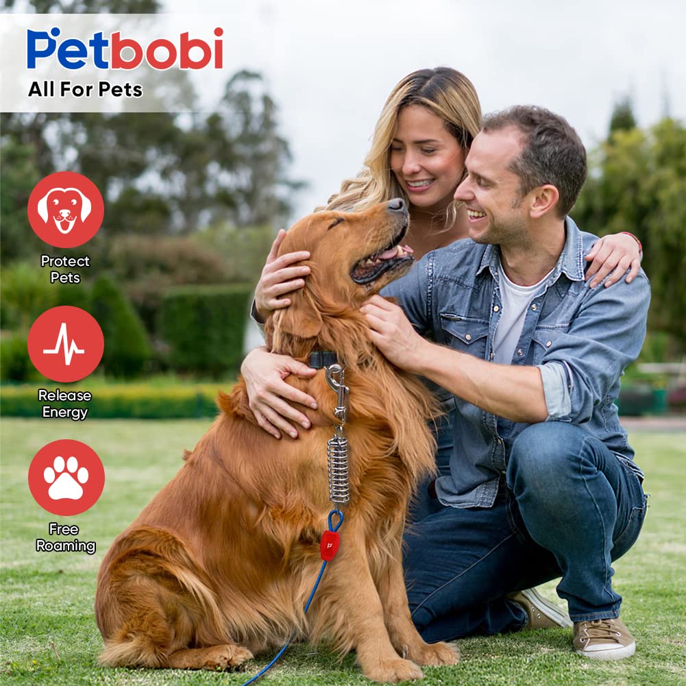 Petbobi packaging includes leash, stake, and box for easy setup.